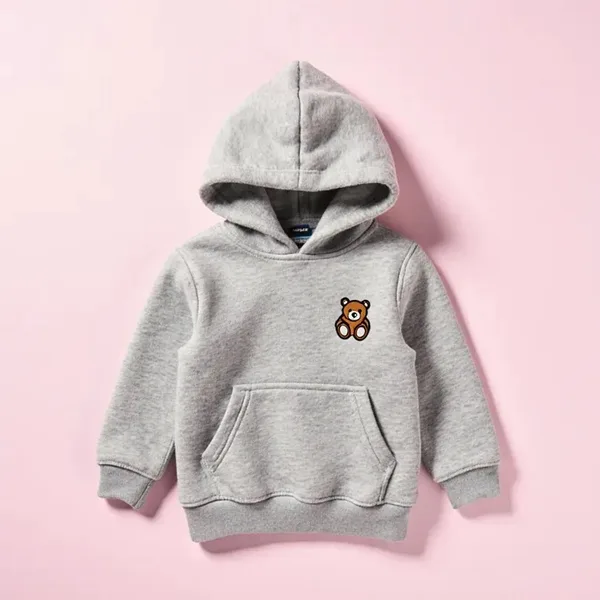 Aynı sweatshirt'ün zemine serili ürün fotoğrafı